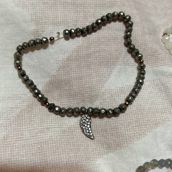 Argento Vivo Silver Plated Beaded Charm Bracelets - Set of 5 - Picture 2 of 6